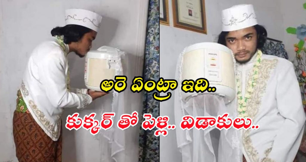 Man marries rice cooker