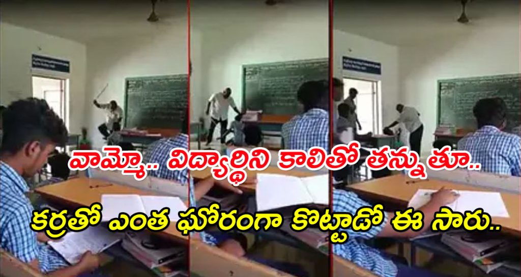 Tamilnadu Student kick student