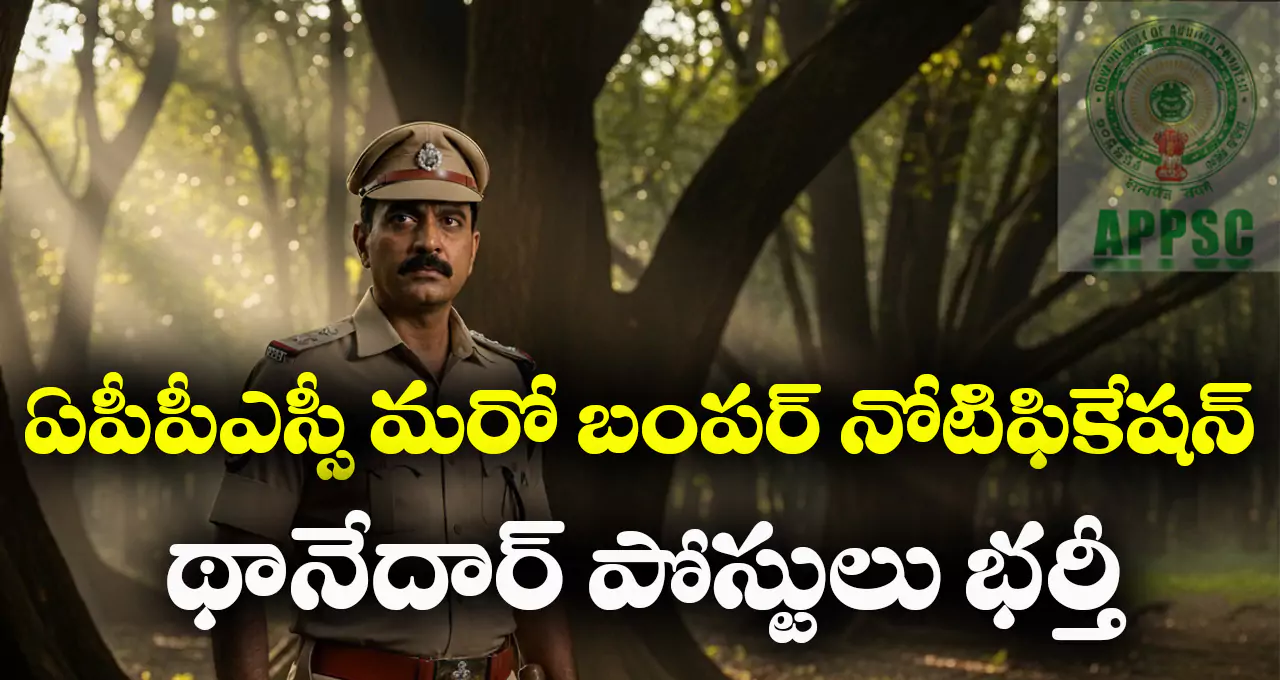 APPSC Thanedar Recruitment 2025