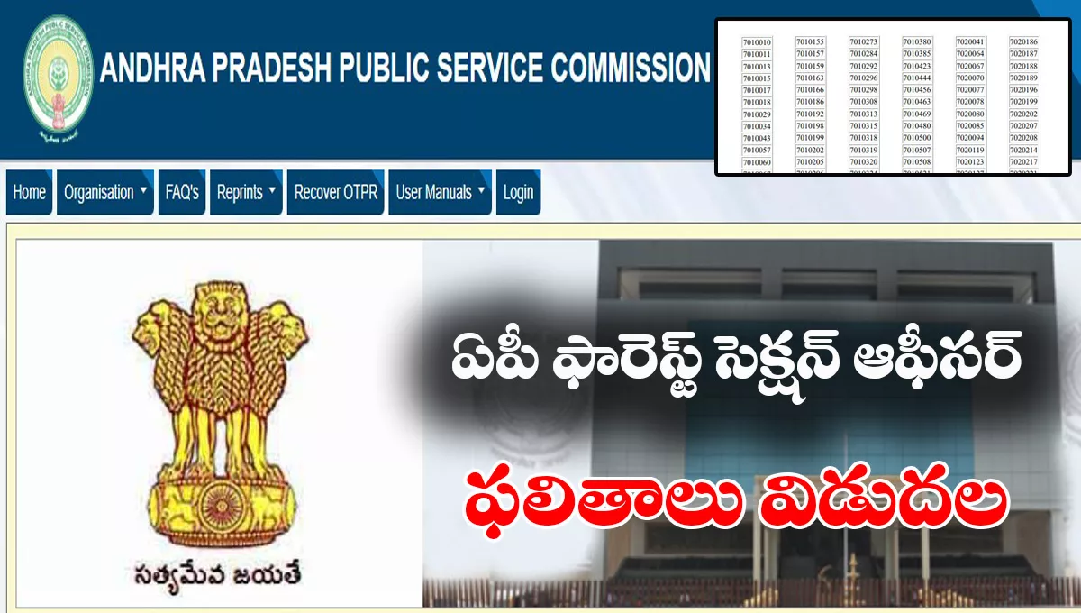 APPSC FSO Result 2025