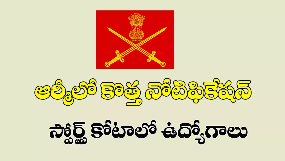 Indian Army Sports Quota Recruitment 2025